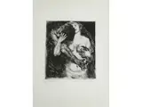 Umarmung by Lovis Corinth, etching, sold Mar 2025