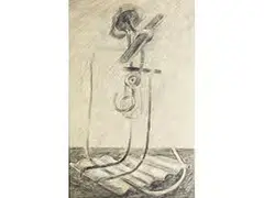 Untitled by Gilbert Rigaud, pencil, sold Apr 2016