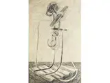 Untitled by Gilbert Rigaud, pencil, sold Apr 2016