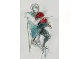 Ohne Titel by Rupert Stöckl, watercolor, sold Dec 2016