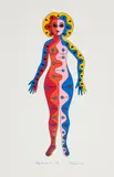 Polychromée - T - by Alfred Pellan, 1972, colour serigraph on paper, sold Jun 2021