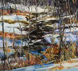 Change of Spring Blue by David Alexander, acrylic on canvas, sold May 2021