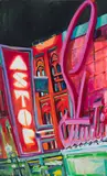 Late Show at the Studio by Tiko Kerr, acrylic on canvas, sold May 2021