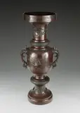 A Large Japanese Bronze 'Fauna' Vase, Taisho Period, circa 1915 by Japanese Art, A Large Japanese Bronze 'Fauna' Vase, Taisho Period, circa 1915, sold Apr 2021