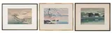 Three Shin Hanga Woodblock Prints by Japanese School, woodblock print, sold Apr 2021
