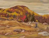Autumn, Combermere, Ont. by A. Y. Jackson, 1960, oil on board, sold Apr 2021