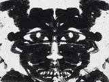Face by John Scott, 1993, mixed media on paper, sold Mar 2021