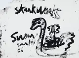 Skunk Works by John Scott, 1995, mixed media on paper, sold Mar 2021