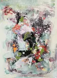 Sous-bois by Léon Bellefleur, 1991, gouache and ink on paper, sold Mar 2021