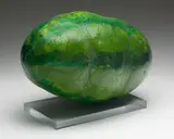 Watermelon by Agatha Falk, ceramic sculpture, sold Mar 2021