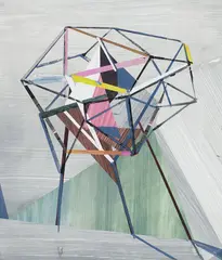 Untitled by Holger Kalberg, gouache on paper, sold Mar 2021