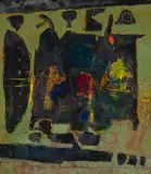 Children of Twilight by Peter Aspell, 1986, oil on canvas, sold Mar 2021