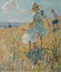 Children Playing on a Summer's Day by Dorothea Sharp, c.1910, Oil on Canvas, sold Oct 2026