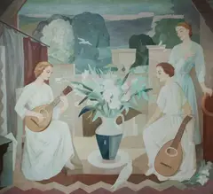 Terrace by Mary Troy, Oil on Canvas, sold Oct 2026