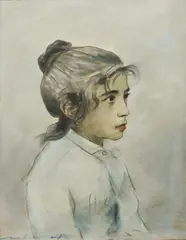 Study of a Child by Mortimer Menpes, c.1903, Oil & Charcoal on Board, offered Oct 2026