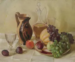Still Life with Fruit by Adelaide Elizabeth Perry, 1932, Oil on Canvas, sold Oct 2026