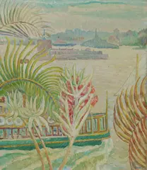 Sydney Harbour by Ethel Anderson, Oil on Canvas (lined), sold Oct 2026