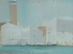 Venice by Brian Dunlop, 1961, Gouache & Pencil, sold Oct 2026