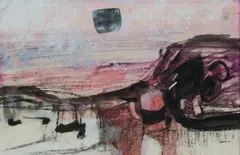 Bay at Sunset by Lawrence Daws, 1961, Mixed Media on Paper, offered Oct 2026