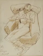 The Lounge Lizard by William Dobell, 1937, Ink on Paper, sold Oct 2026