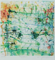 Frog Pond by John Olsen, Archival Pigment Print 220/300, sold Oct 2026