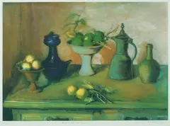 Turkish Pots and Lemons by Margaret Olley, 2004, Multi-plate Coloured Etching 46/70, sold Oct 2026