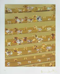 Gold Tears by Damien Hirst, 2012, Inkjet, Glaze & Foil Block on Photo Rag Paper 18/55, sold Oct 2026