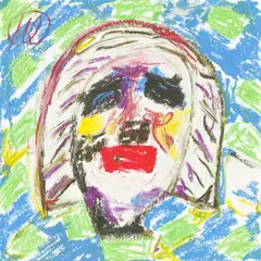 Ohne Titel by Markus Lüpertz, Um 1993, Farbkreide und Deckweiß auf Papier, sold Jan 2023
