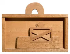 Ohne Titel by Alexis Akrithakis, Um 1970, Holzrelief, sold Dec 2016
