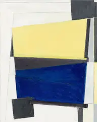 B.22 / 96 by Heinrich Siepmann, 1996, Öl über Bleistift auf Leinwand, sold Dec 2017