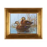 Two Mallards by Guy Crittenden, Oil on board, sold May 2024