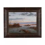 Advisory Position by Rob Leslie, Oil on board, sold May 2024