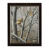 Pair of Snipes by Broderick Crawford, Oil on panel, sold May 2024