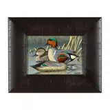 Green Winged Teals by Broderick Crawford, Oil on panel, sold May 2024