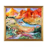 Sedona Landscape by Linda Talton, Oil on canvas, sold May 2024