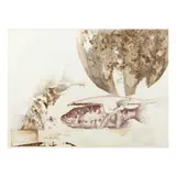 Fish and Figures by Herb Jackson, Ink and watercolor on paper, sold May 2024