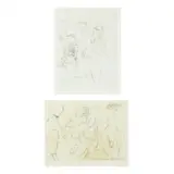 From the Dreigroschen Film Suite (Two Works) by Jack Levine, Each a soft ground etching in colors; the first, sold May 2024