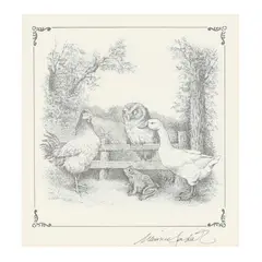 Owl on the Fence by Maurice Sendak, And offset lithograph on paper, sold May 2024