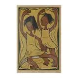 Niña / Bailando by Angel Botella, Linocut in colors on paper, sold May 2024