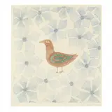 Bird Amongst Flowers by Keiko Minami, Etching in colors on paper, sold May 2024