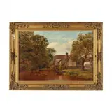 Landscape with Millhouse by William Vivian Tippett, Oil on canvas, sold May 2024