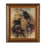 Matador by Denes de Holesch, Oil on canvas, sold May 2024
