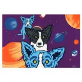 Tiffany's Universe by George Rodrigue, Serigraph in colors, sold May 2024