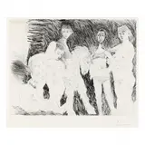 Viel Homme Pensant à sa Jeunesse: Garçon sur un Cheval de Cirque et Femmes by Pablo Picasso, Etching, sold May 2024