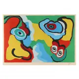 Sunny Beach Life by Karel Appel, Lithograph in colors on Arches paper, sold May 2024