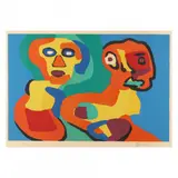 Twins Maybe by Karel Appel, Lithograph in colors on Arches paper, sold May 2024