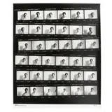 Untitled (Jean-Michel Basquiat Contact Sheet) by Lee Jaffe, Lambda Print on Ilford FB Baryta, sold May 2024