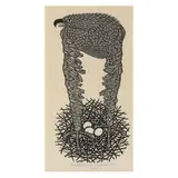 Eagle by Jacques Hnizdovsky, Woodcut on Japan paper, sold May 2024