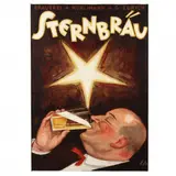 Sternbrau by Johann Arnold, Lithographic poster in colors, sold May 2024