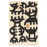 Untitled by Giuseppe Capogrossi, Lithograph in colors, sold May 2024